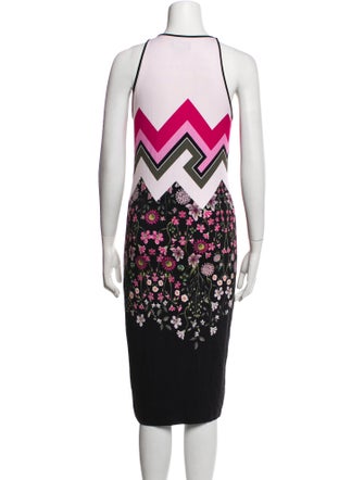 Ted Baker Floral Print Midi Length Dress