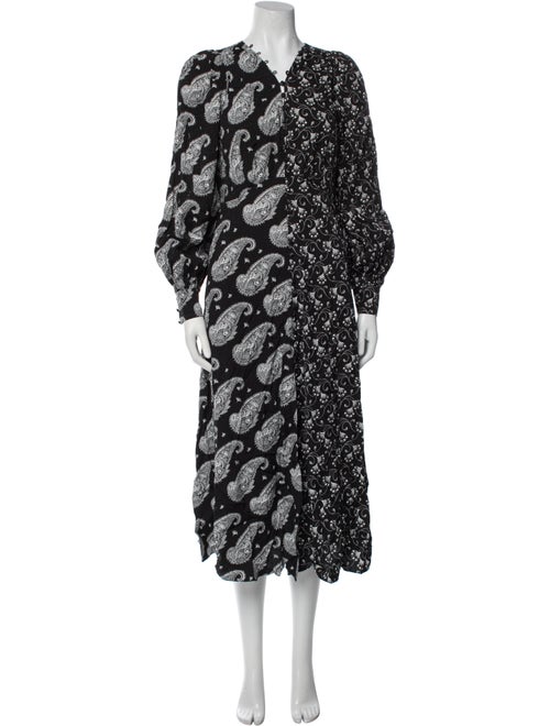 Ted Baker Floral Print Midi Length Dress