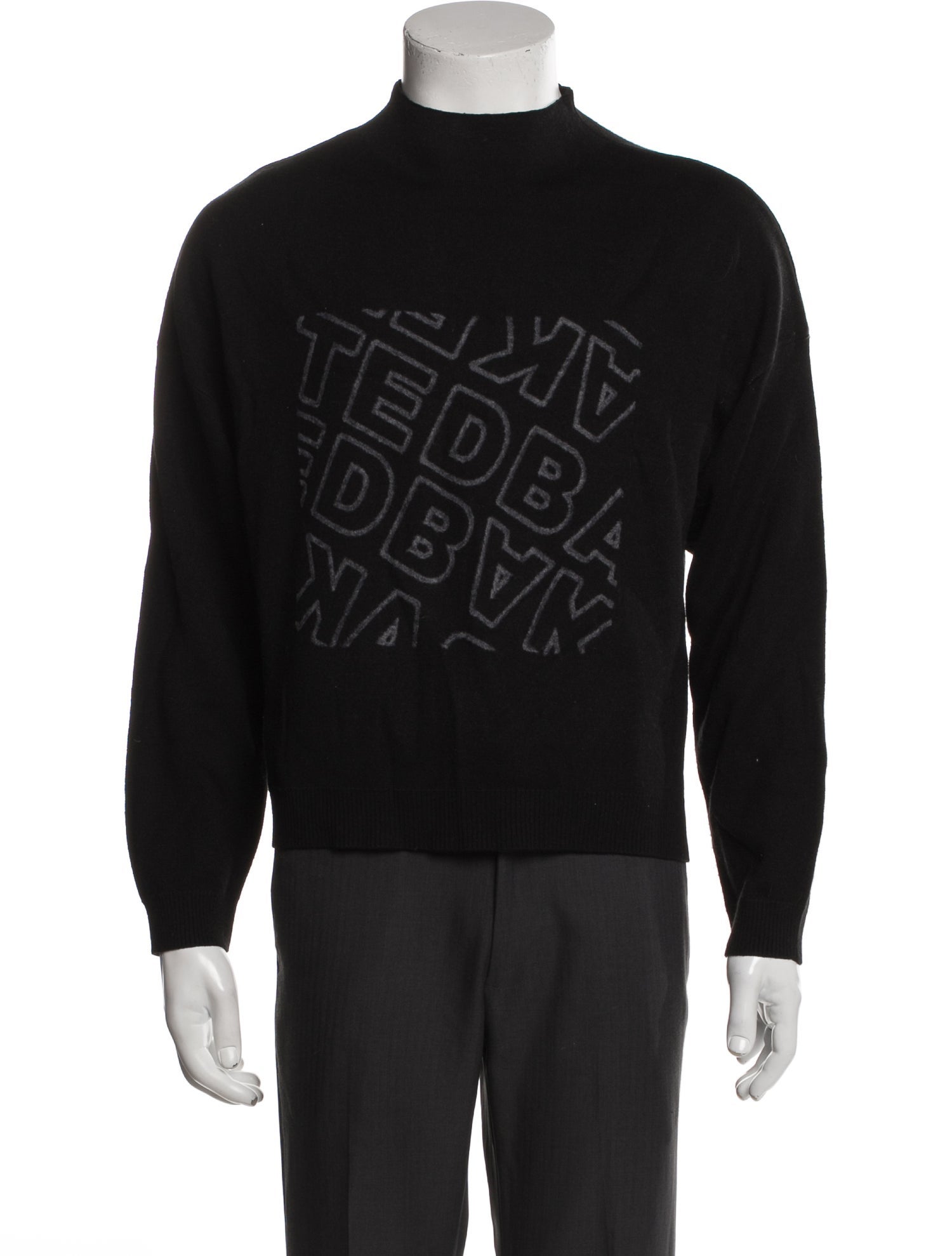 Ted Baker Graphic Print Mock Neck Pullover