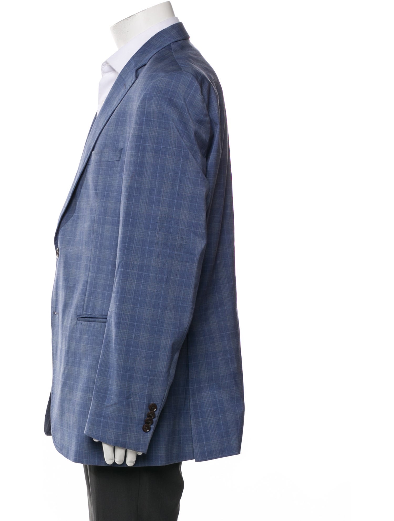 Ted Baker Wool Plaid Print Blazer