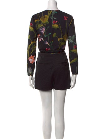 Ted Baker Floral Print Crew Neck Romper