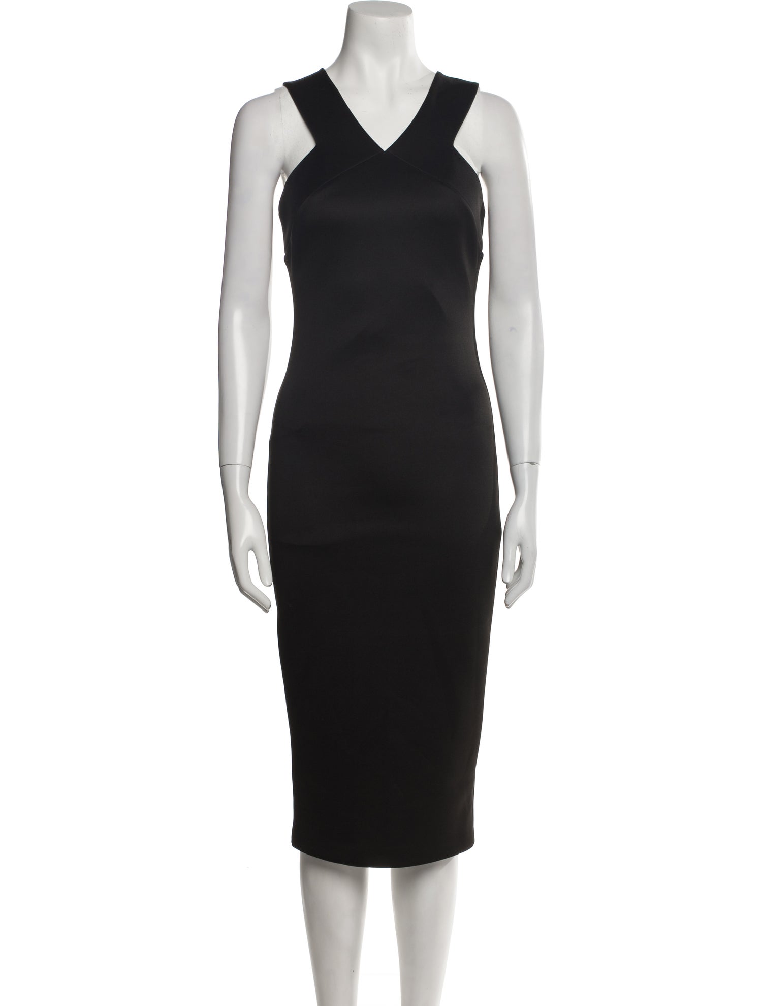 Ted Baker V-Neck Midi Length Dress