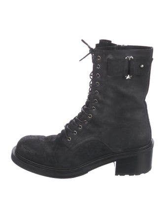 Sartore Suede Combat Boots