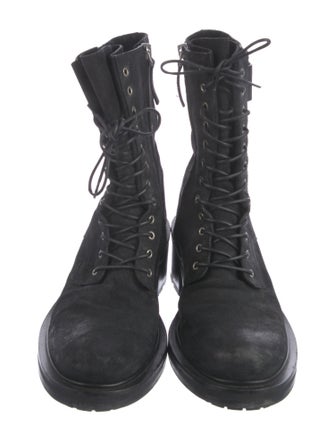 Sartore Suede Combat Boots
