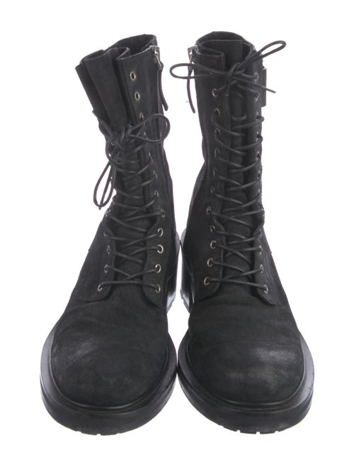 Sartore Suede Combat Boots