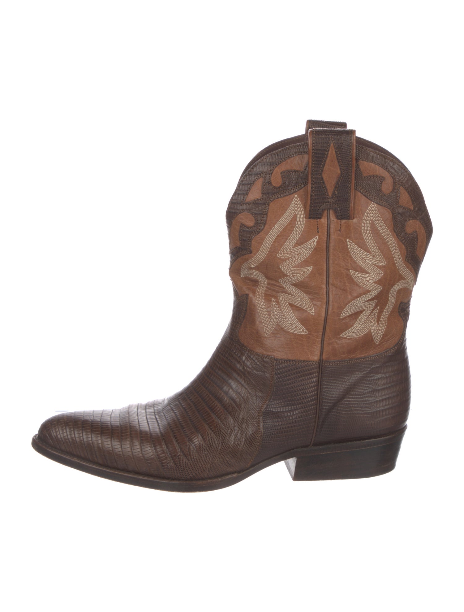 Sartore Leather Printed Western Boots