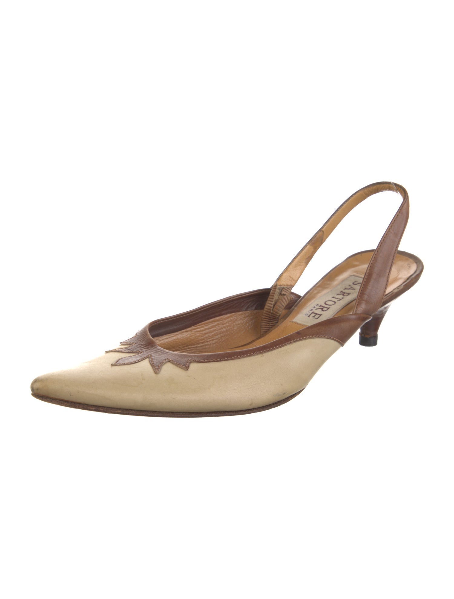 Sartore Leather Slingback Pumps
