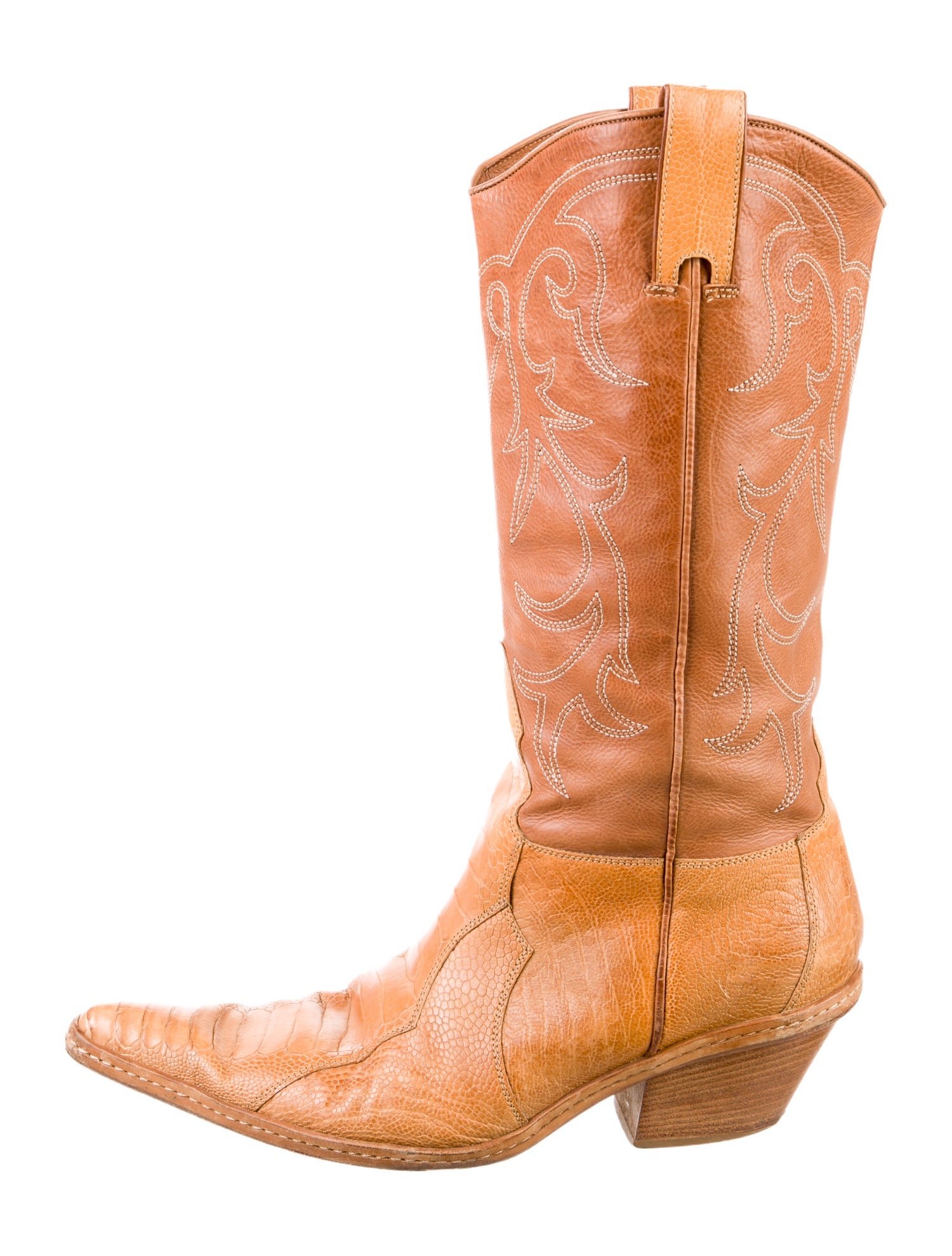 Sartore Leather Printed Western Boots