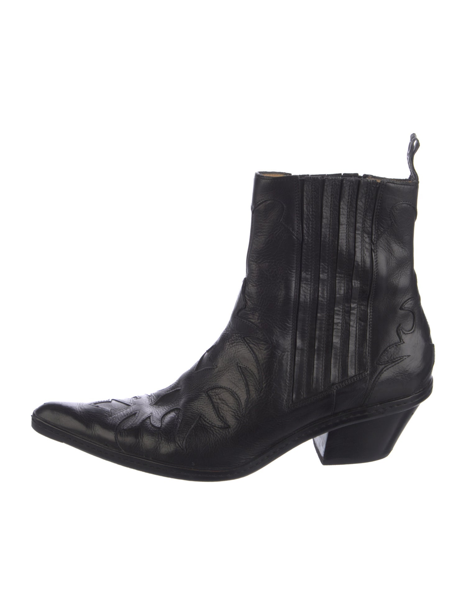 Sartore Leather Animal Print Western Boots