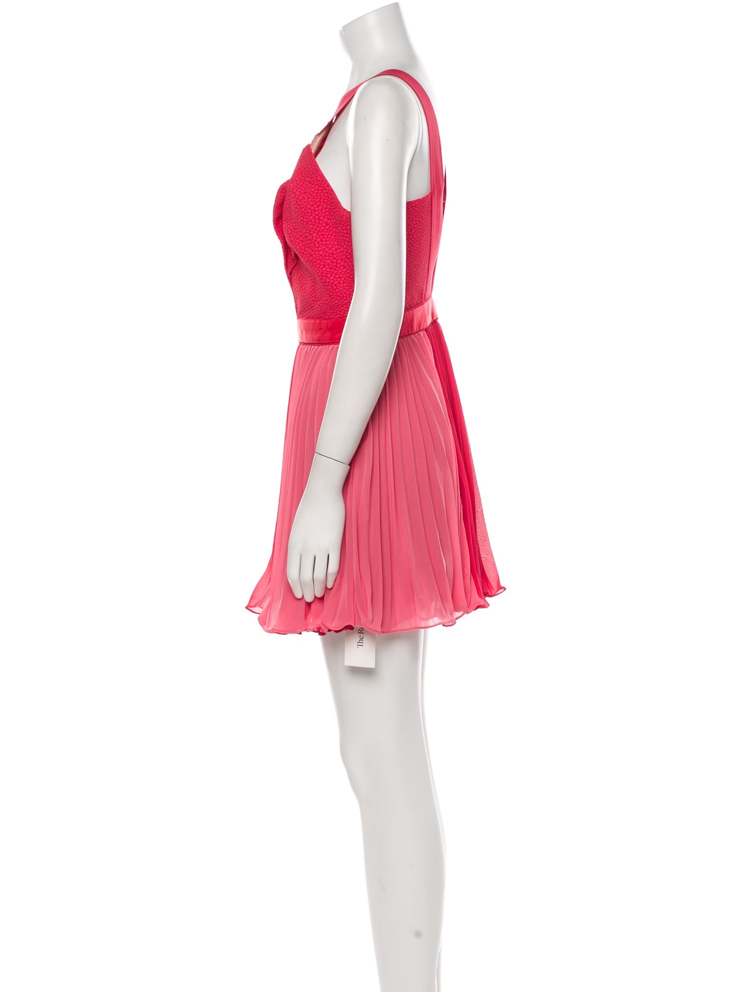 Three Floor Square Neckline Mini Dress w/ Tags