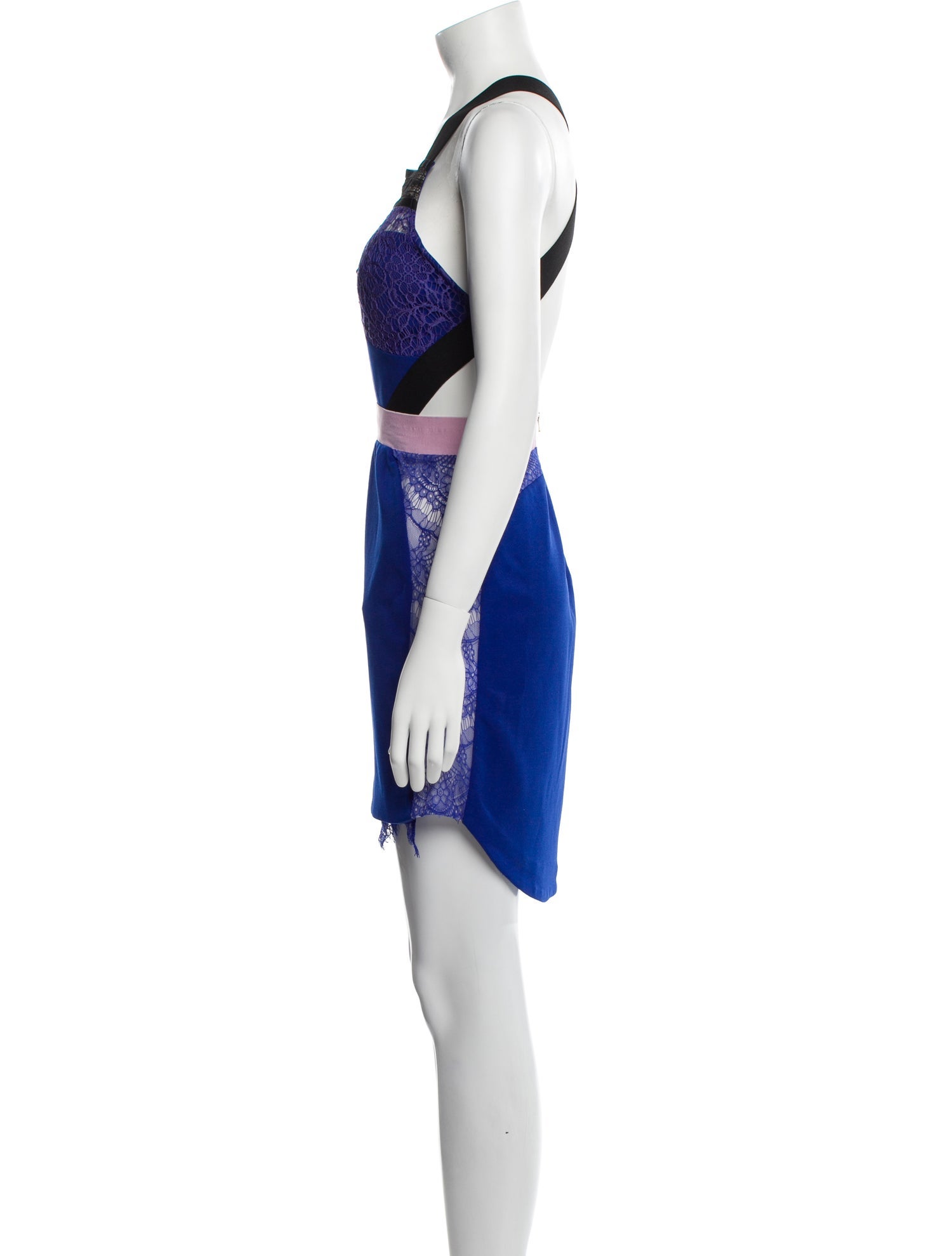 Three Floor Square Neckline Mini Dress