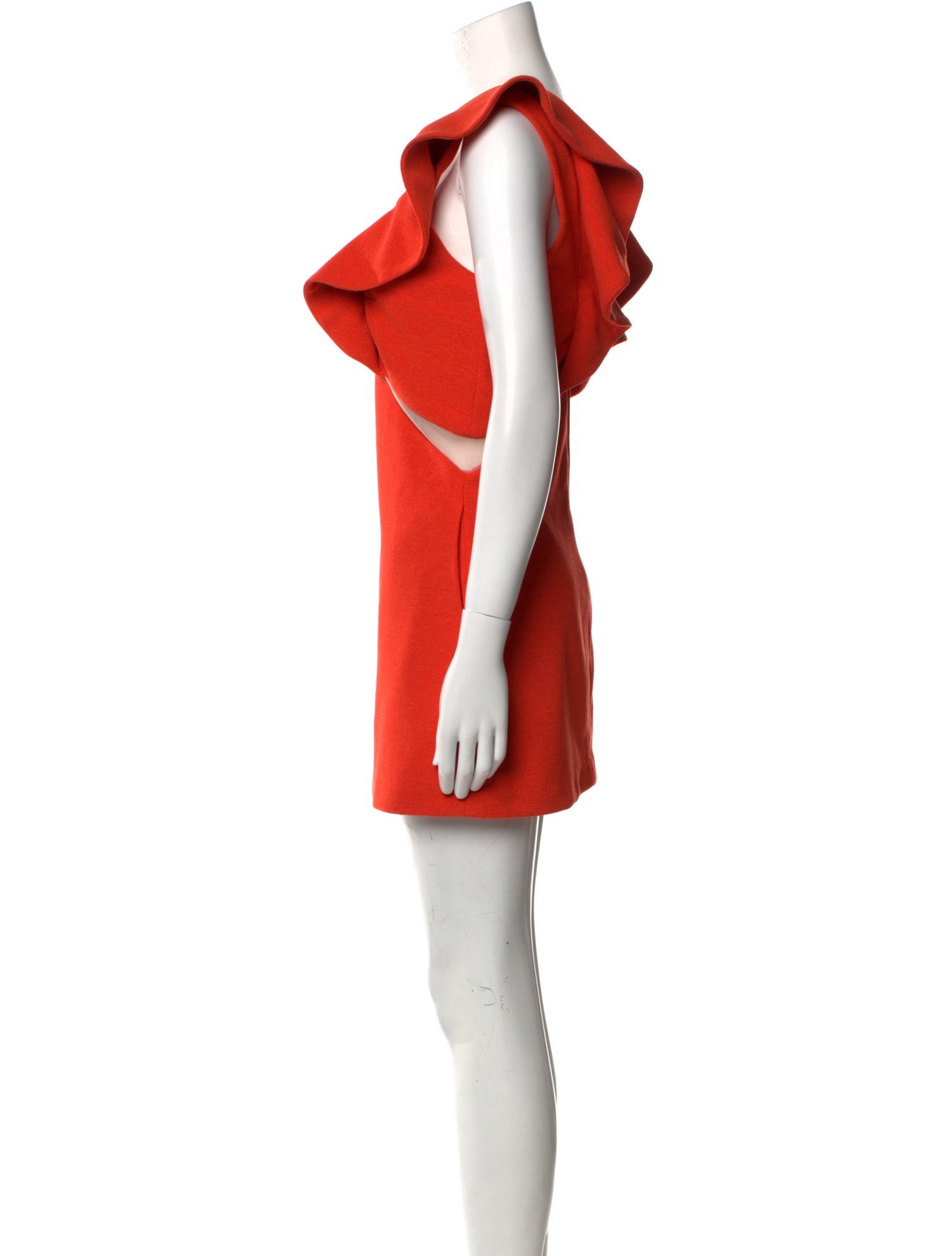 Three Floor Square Neckline Mini Dress