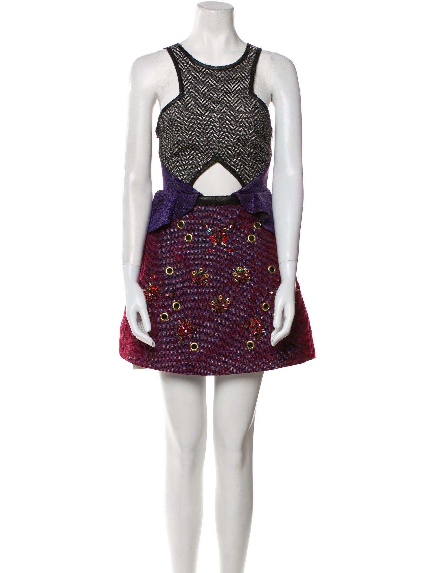 Three Floor Printed Mini Dress