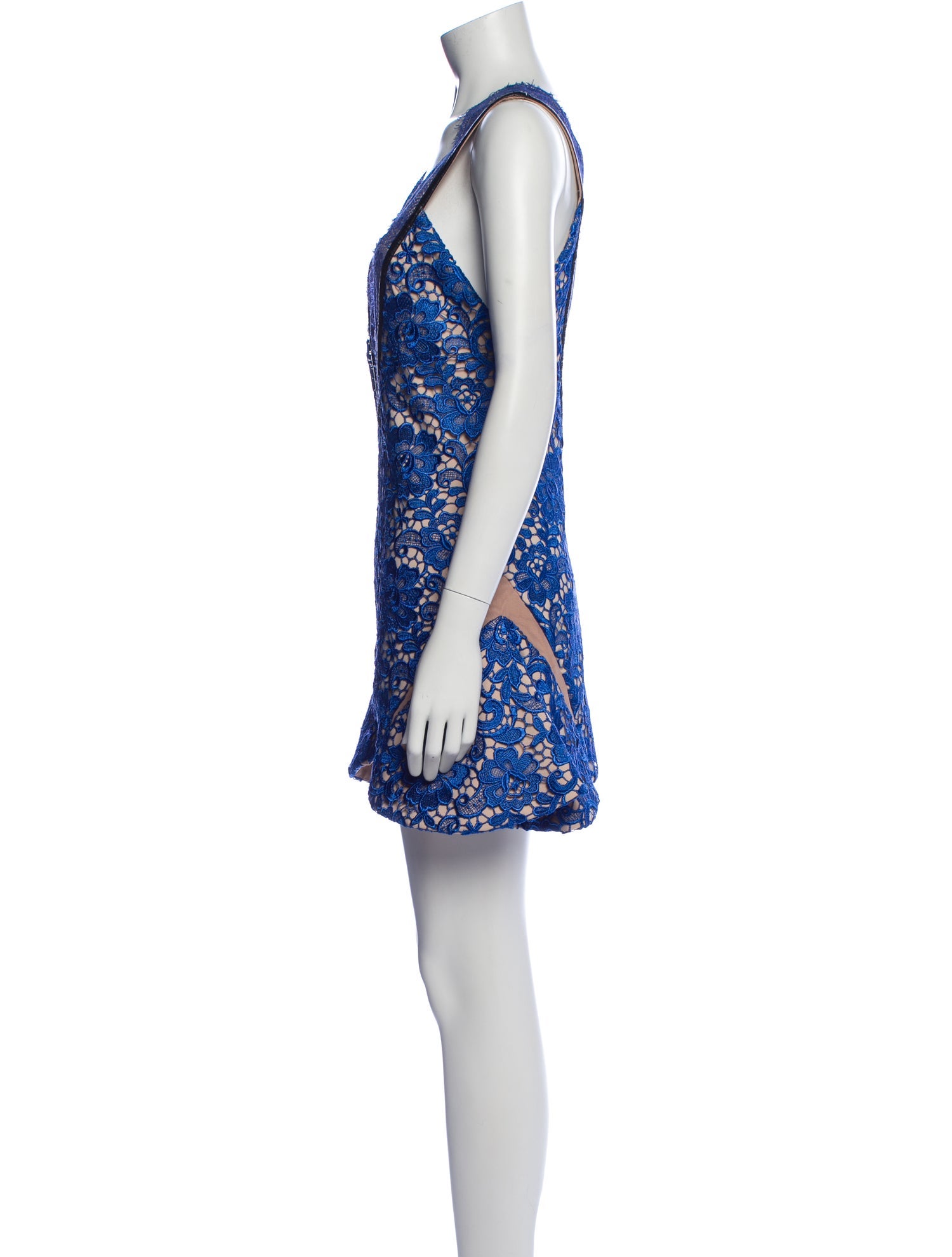 Three Floor Floral Print Mini Dress