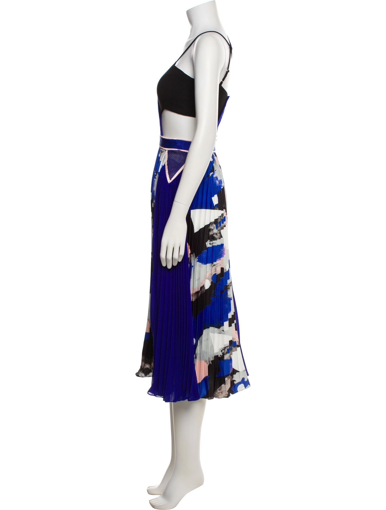 Three Floor Printed Midi Length Dress w/ Tags