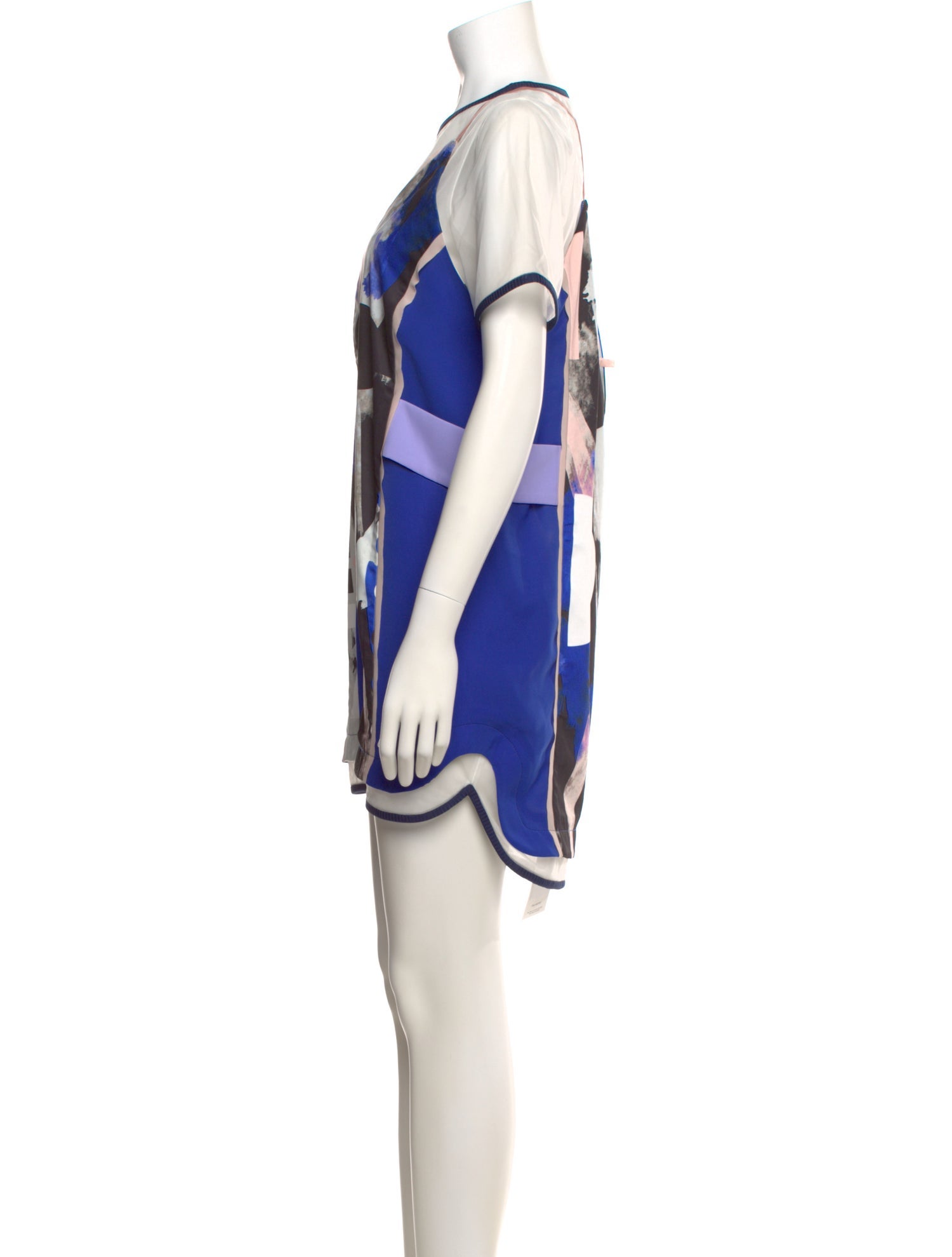 Three Floor Graphic Print Mini Dress