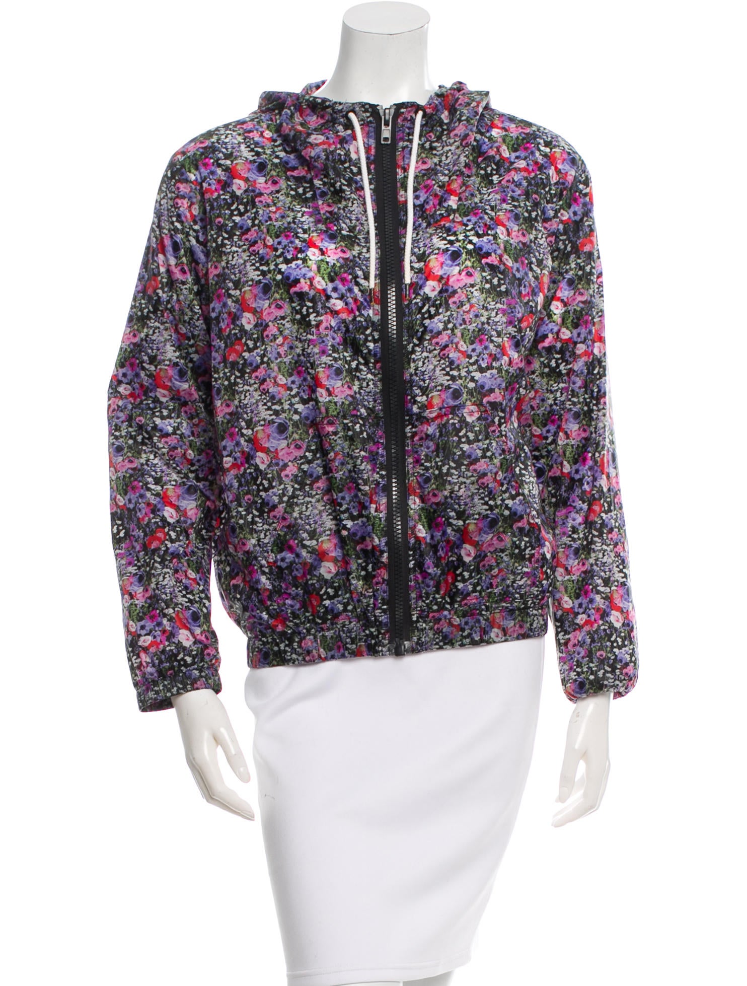 msgm floral print hooded jacket clothing w3g21344 msgm floral print hooded jacket clothing w3g21344