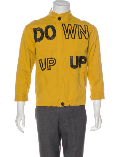 Msgm Parrot Patch Utility Jacket yellow
