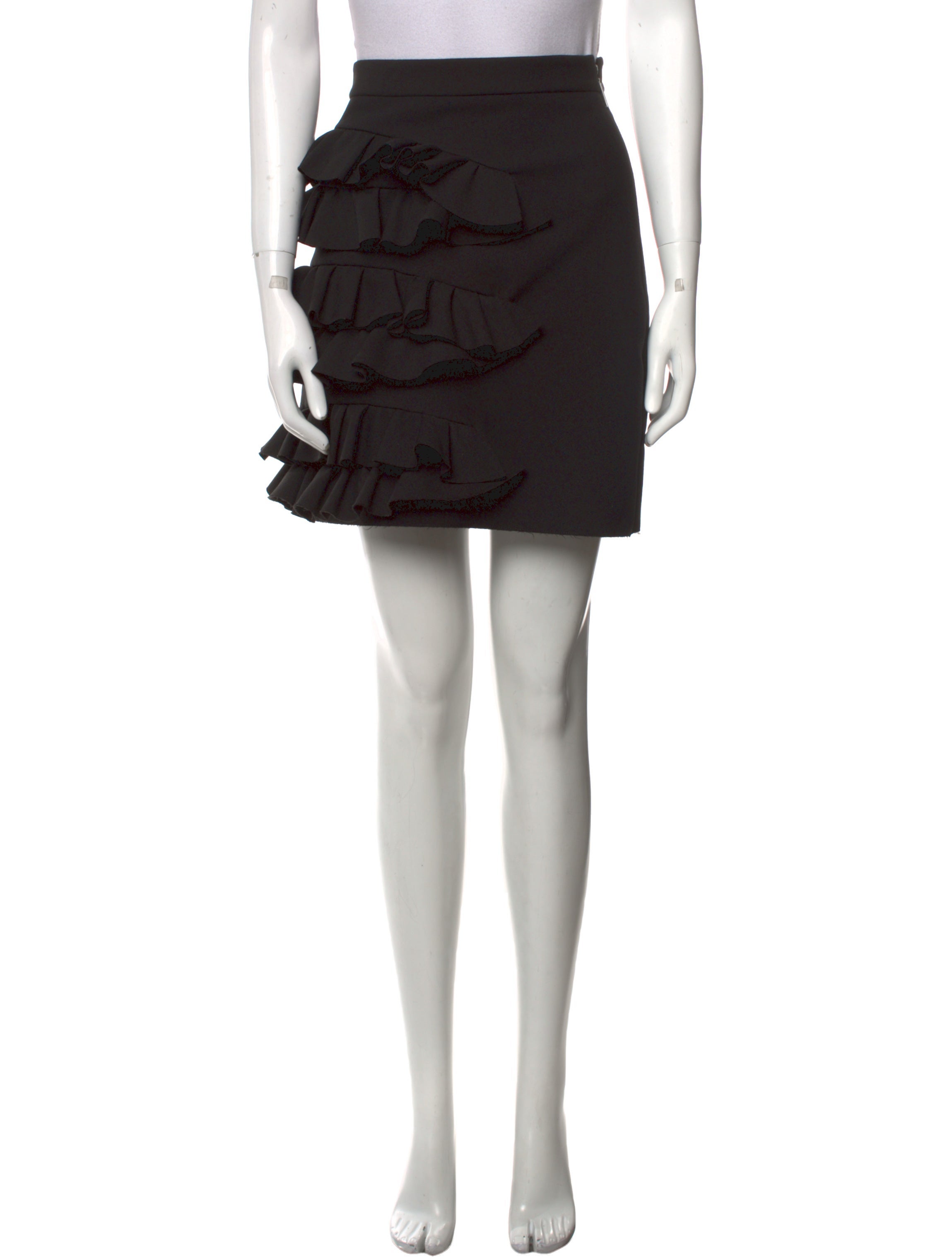 MSGM Ruffle Embellishment Mini Skirt