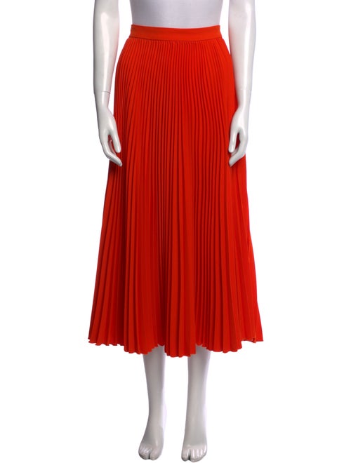 MSGM Pleated Accents Midi Length Skirt