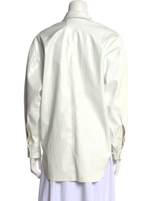 MSGM Long Sleeve Button-Up Top