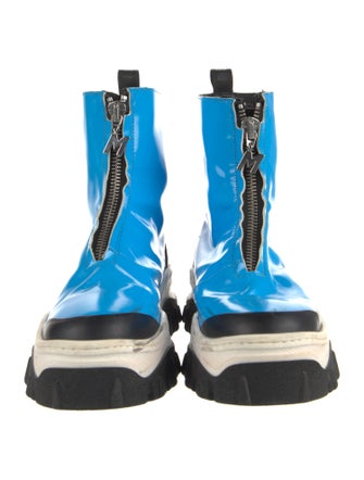 MSGM Leather Patterned Gladiator Sandals