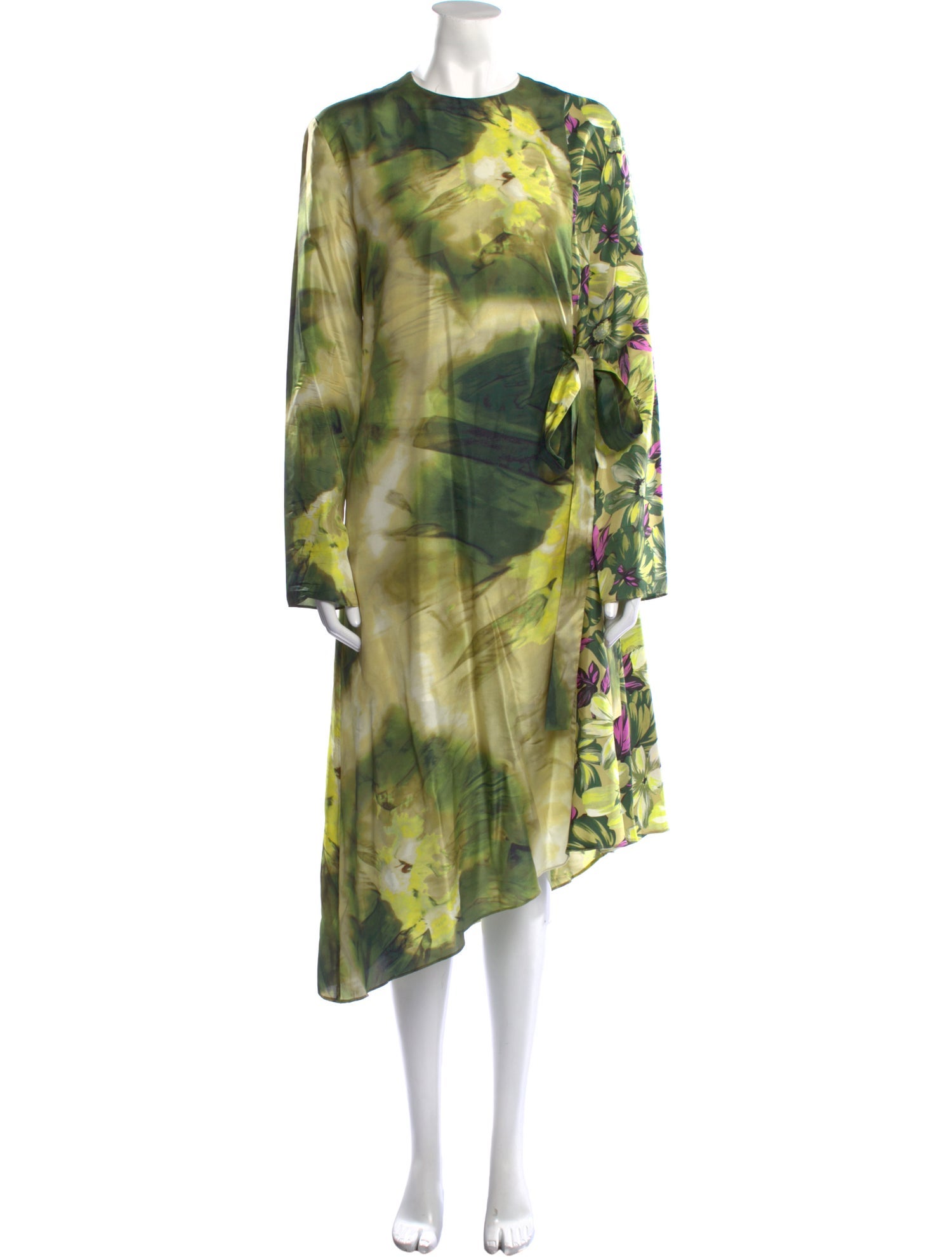 MSGM Silk Midi Length Dress