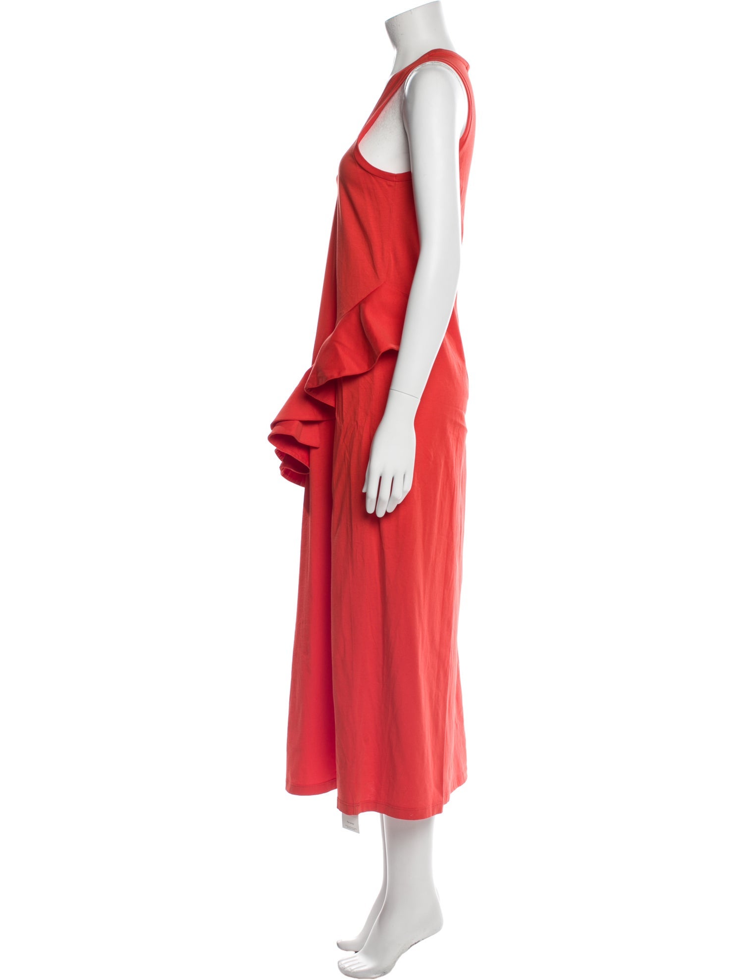 MSGM Scoop Neck Long Dress