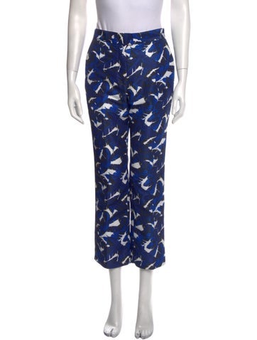 Msgm Pants Printed Straight Leg Us2, It38 | XS