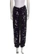 MSGM Floral Print Skinny Leg Pants