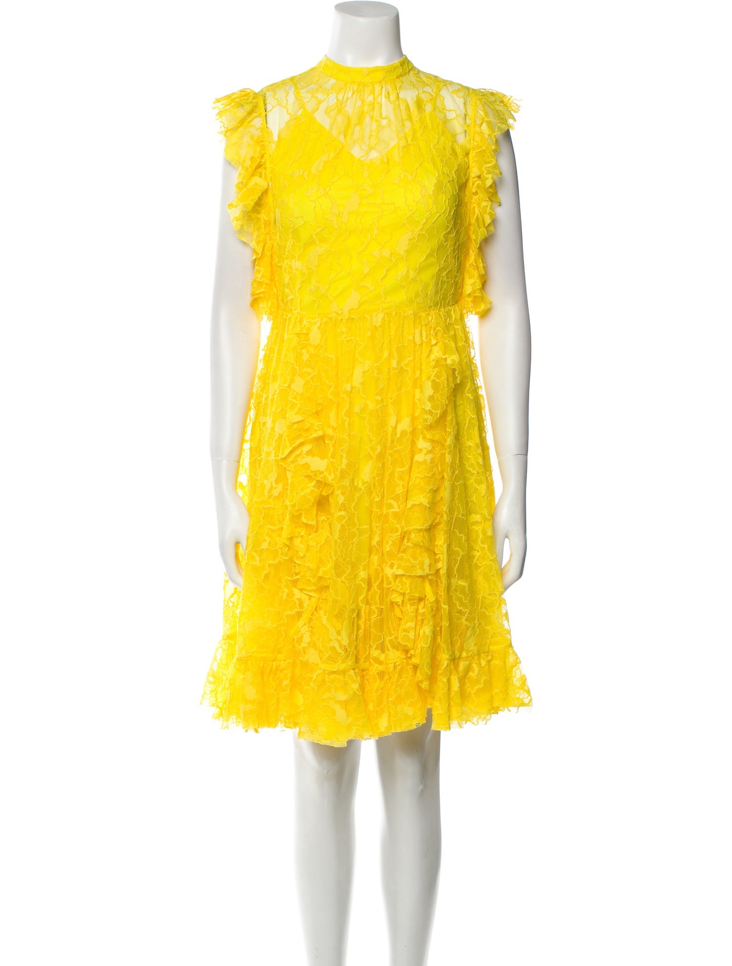 MSGM Lace Pattern Knee-Length Dress w/ Tags