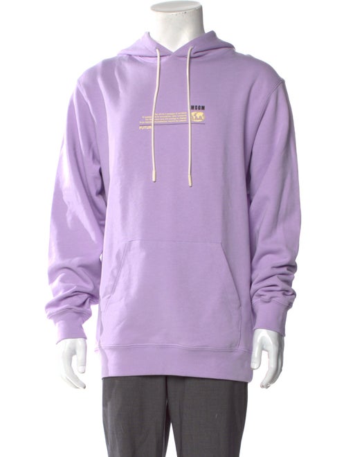 MSGM Graphic Print Crew Neck Hoodie