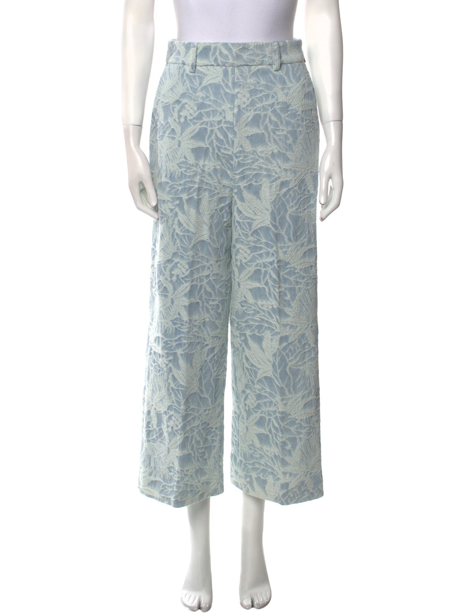 MSGM Printed Wide Leg Pants