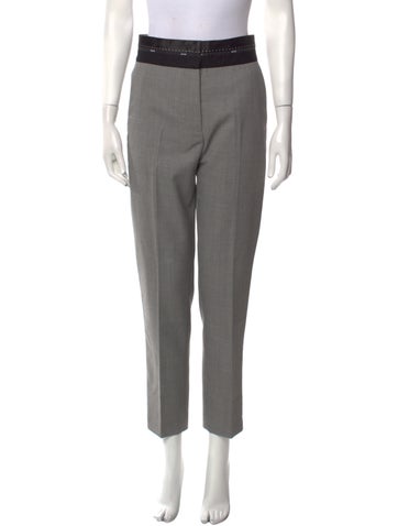 Msgm Pants Virgin Wool Straight Leg Us4, It40 | S