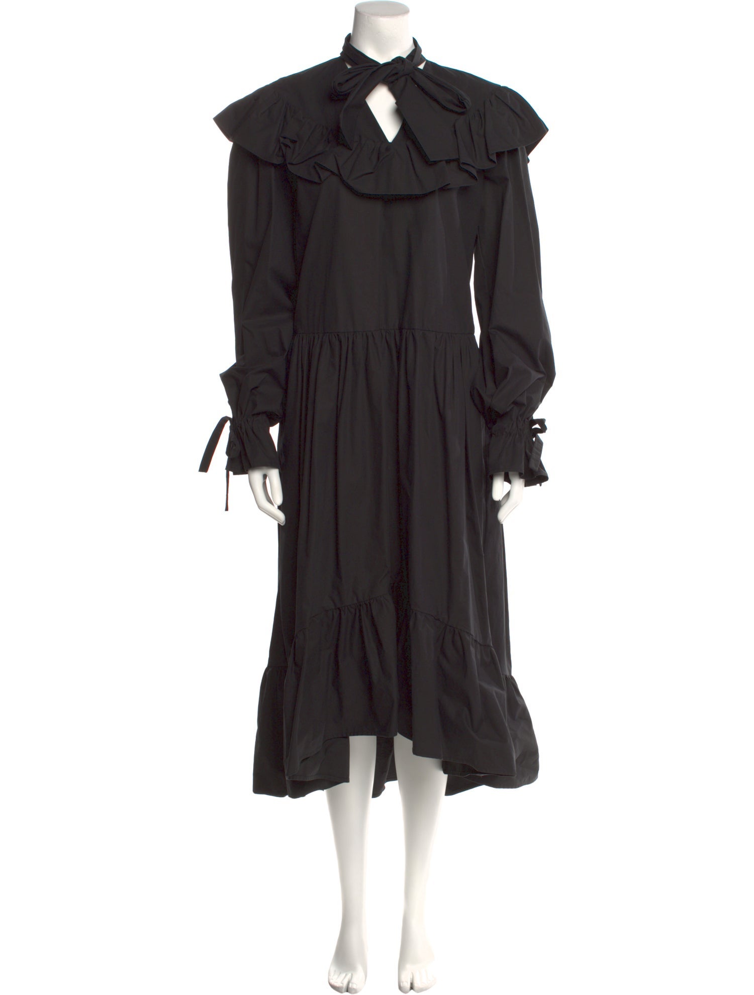MSGM Tie Neck Long Dress