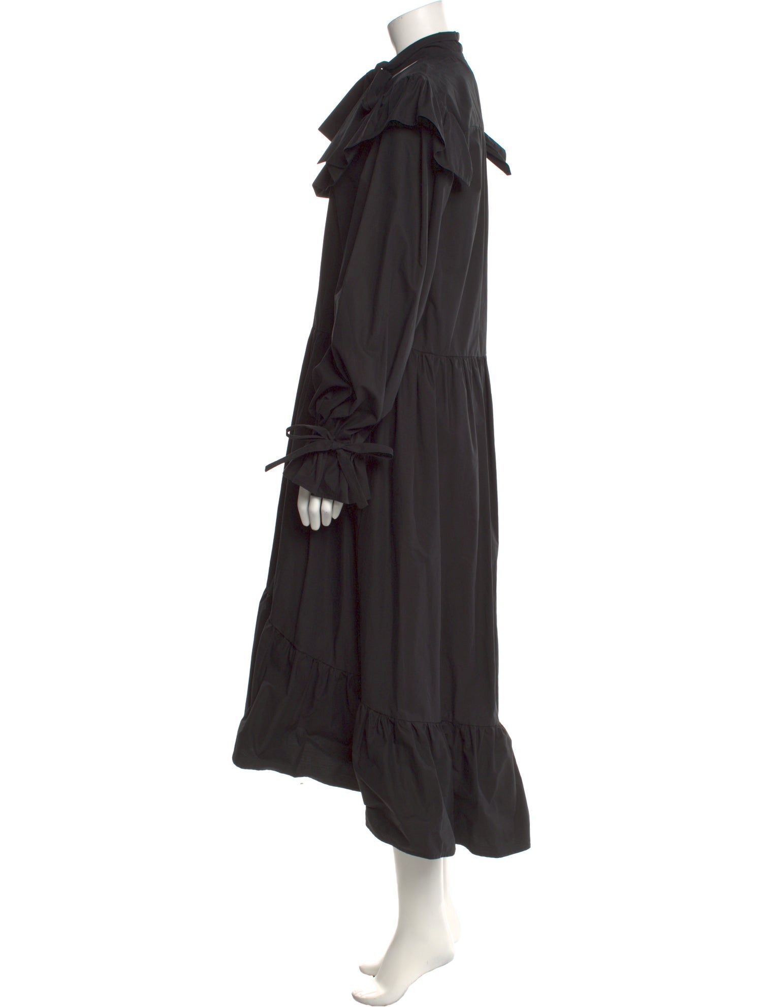 MSGM Tie Neck Long Dress
