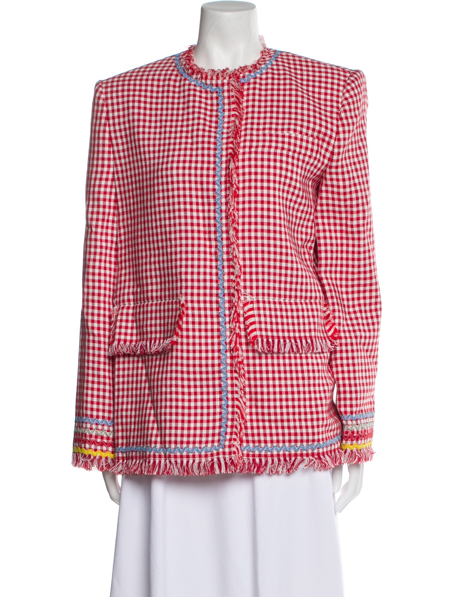 MSGM Plaid Print Jacket
