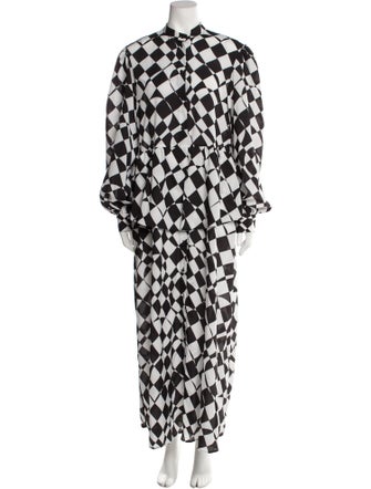 MSGM Printed Long Dress