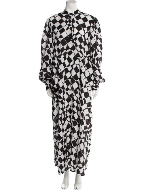MSGM Printed Long Dress