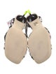MSGM Canvas Floral Print Sandals