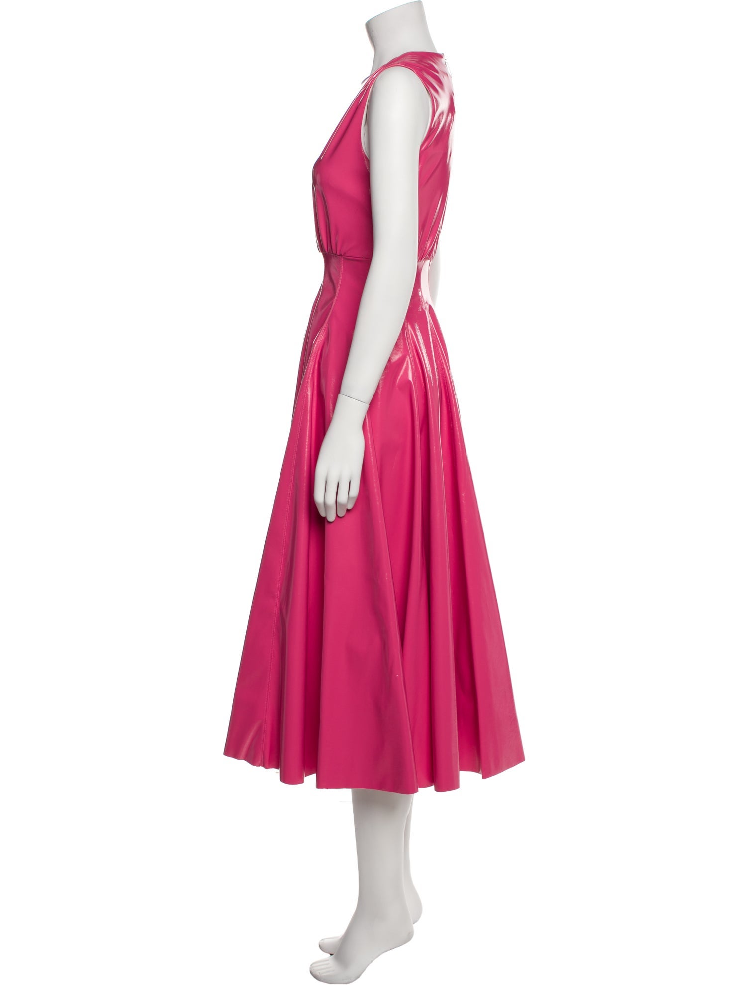 MSGM Crew Neck Long Dress