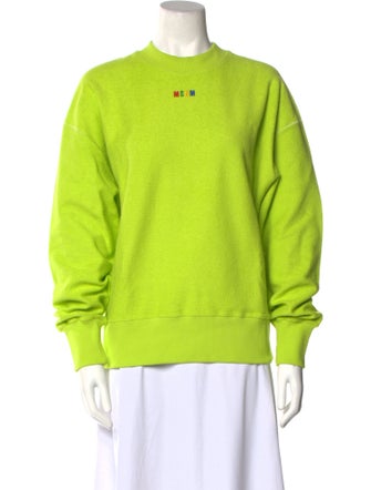 MSGM Crew Neck Long Sleeve Sweatshirt