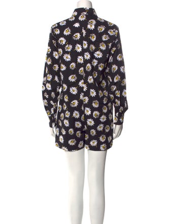 MSGM Floral Print Romper