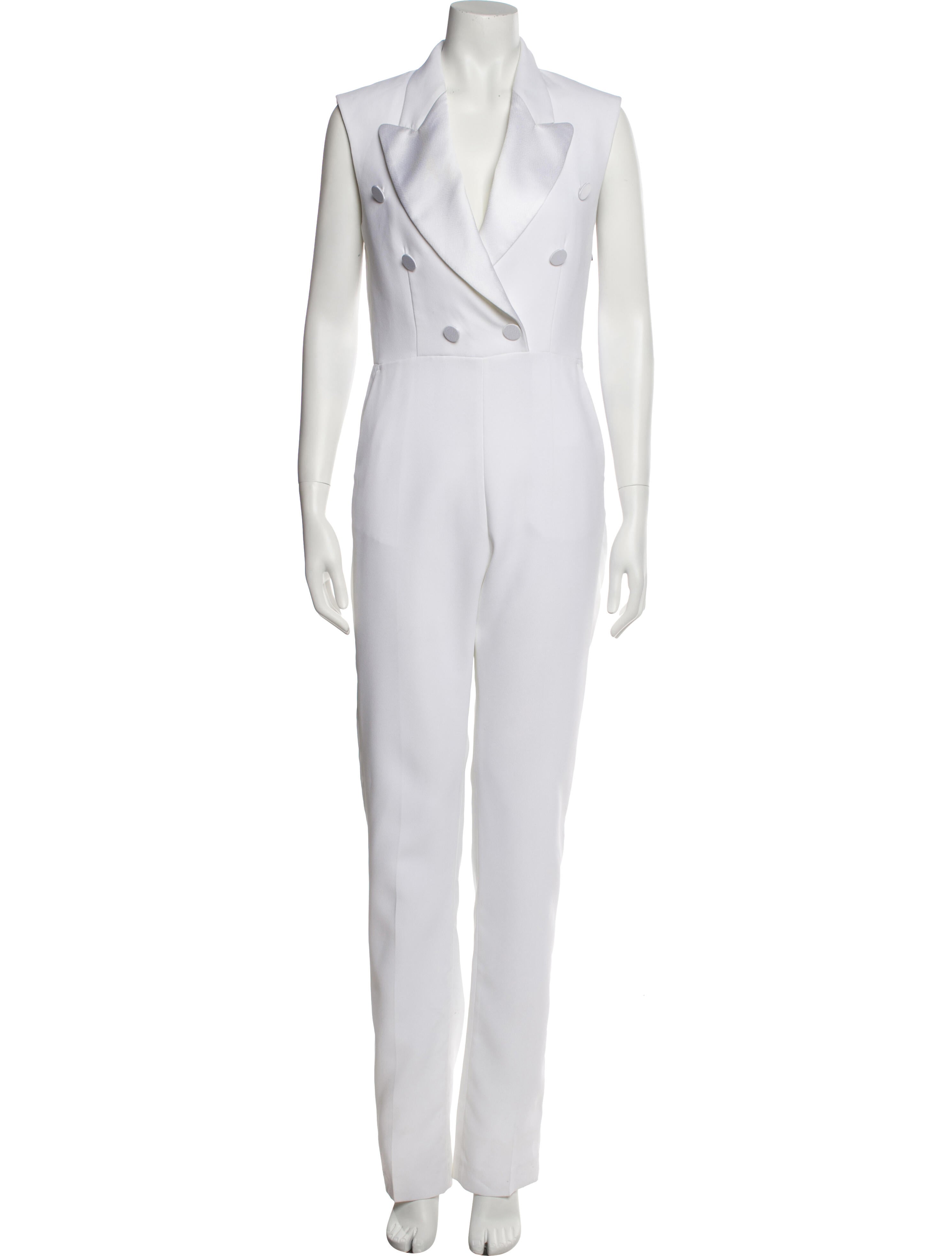 MSGM Plunge Neckline Jumpsuit