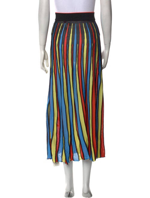 MSGM Striped Midi Length Skirt
