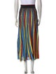 MSGM Striped Midi Length Skirt