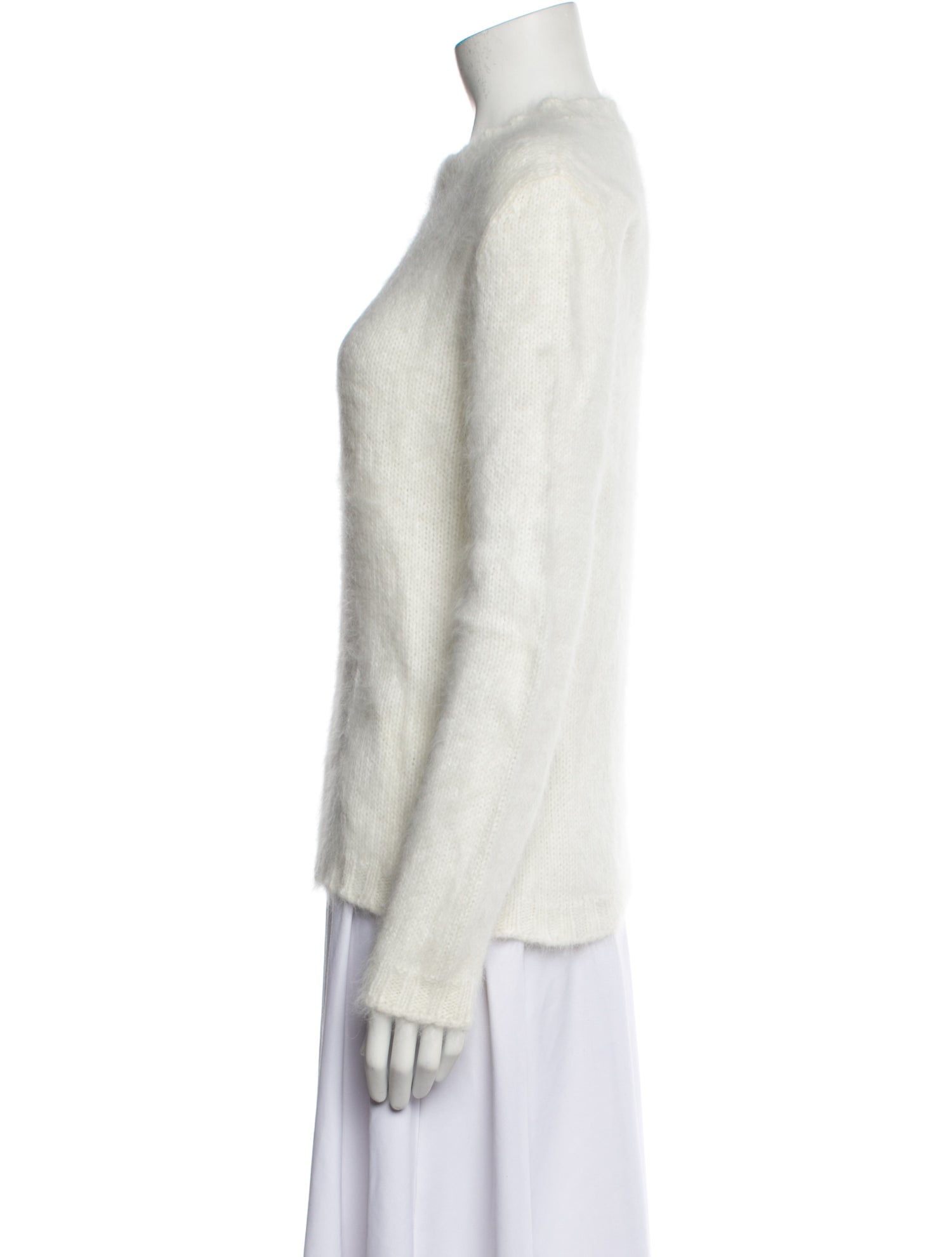 MSGM Angora Mock Neck Sweater