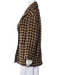 MSGM Virgin Wool Houndstooth Print Coat