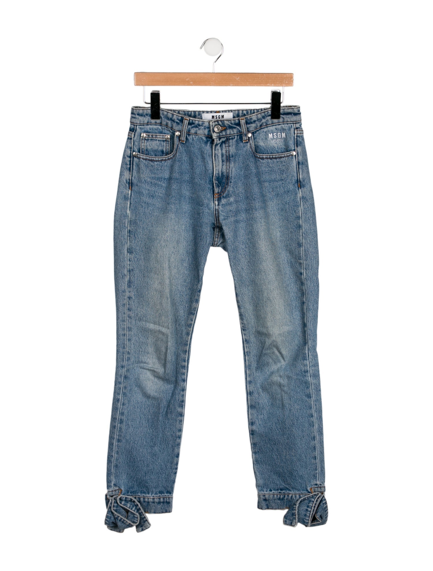 MSGM Mid-Rise Straight Leg Jeans