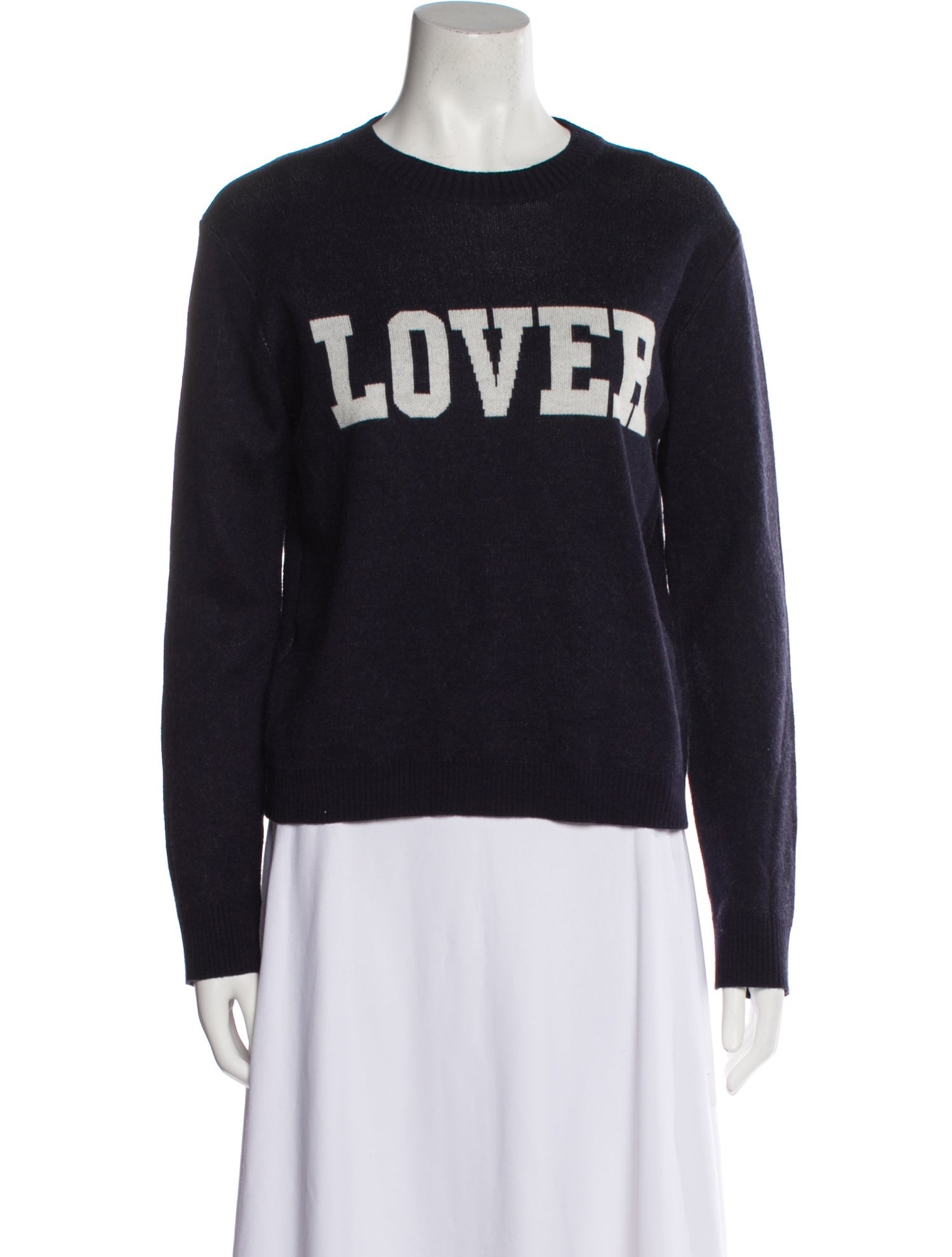 MSGM Graphic Print Crew Neck Sweater